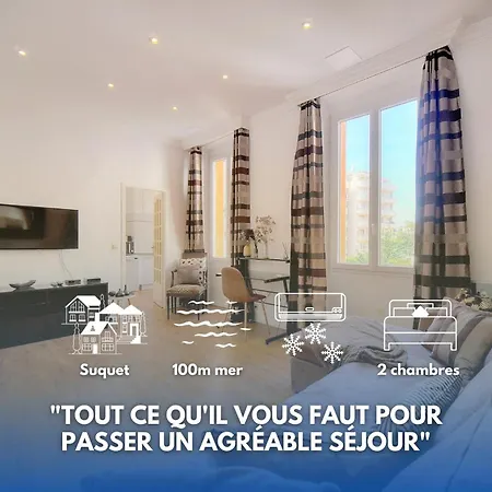 Appartement Le Cal-3 Pièces-2 Min Plage-vca